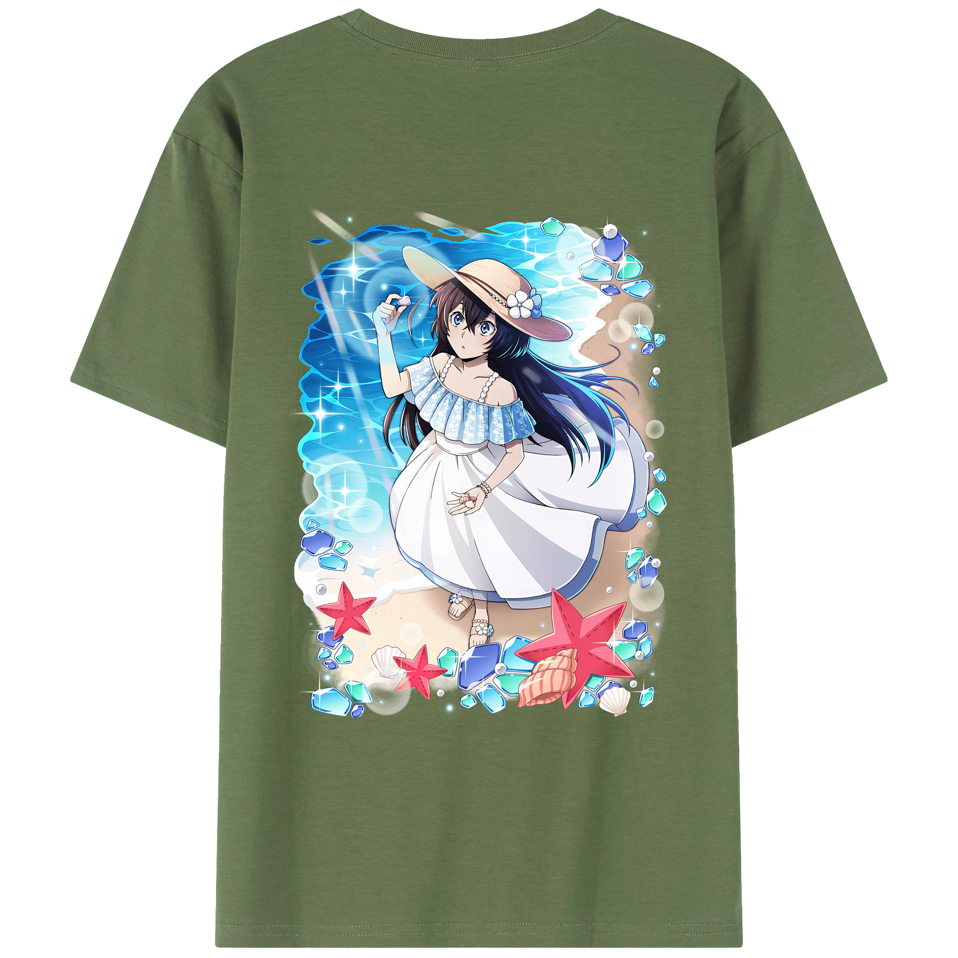 （画像用） 文豪ストレイドッグス Bungo Stray Dogs 綿100％ メンズ半袖Tシャツ（バックプリント） 通気性